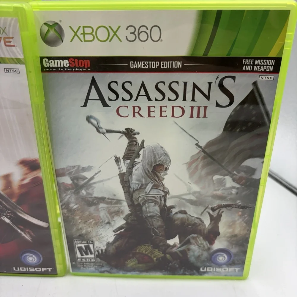 Xbox 360 Assassin's Creed Bundle Lot of 3 Games 1, 2 & 3 Missing Disk 1 #2